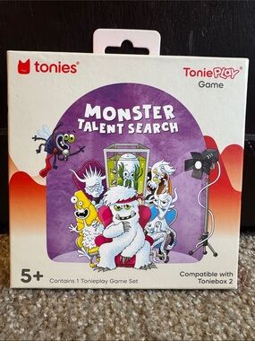 Tonies tonieplay Monster Talent Search game. Compatible with Toniebox 2